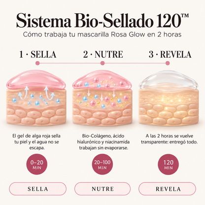 RosaGlow - Bio-Colágeno Mask