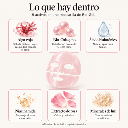 RosaGlow - Bio-Colágeno Mask